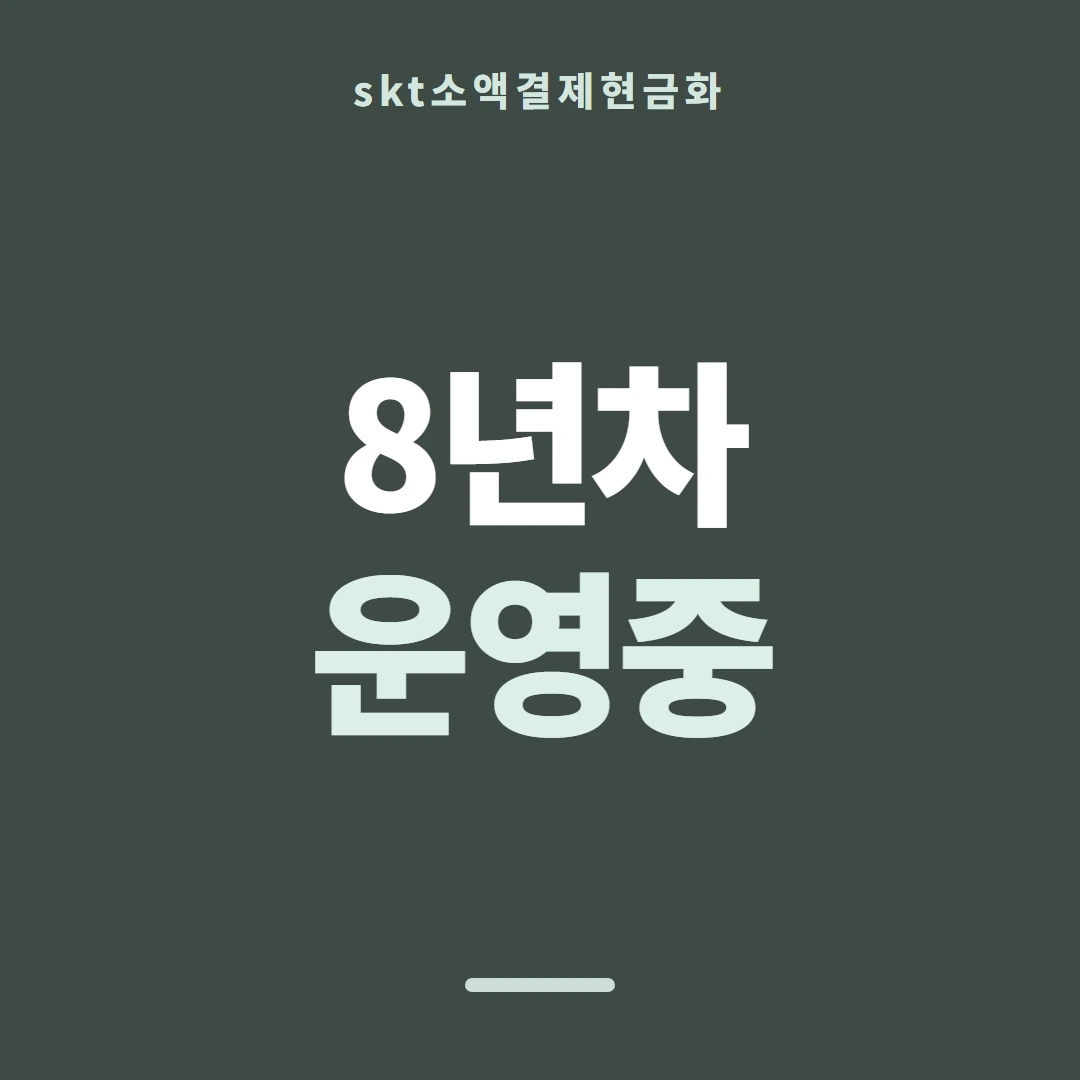 품티켓 SKT 소액결제 현금화 산정 근거 안내 이미지